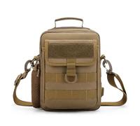 SERDAS Molle - Riñonera táctica para exteriores, impermeable, camping, viajes, senderismo, caza, bandolera, bolsa de mensajero y pesca, Khaki, Talla única, Artesano