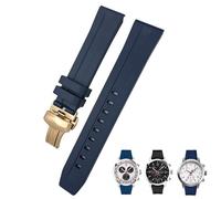 SERDAS Pulsera de goma de silicona 20 mm 19 mm 21 mm 22 mm para Tissot Le Locle T006 T114 PRC200 correa mariposa hebilla impermeable pulsera, 19mm, Acetato, No es una piedra preciosa