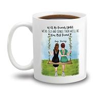 Seremos Mejores Amigos Hasta Que Seamos Viejos Tazón Novedad Tazas Té Graciosa Tazas De Regalo Regalos Divertidos Para Trabajo Novios Colegas 330Ml