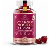 SERENAE VITA Myo & D-Chiro Inositol 40:1 en Gominolas para Mujer | 2.209 mg de Activos al Día: 2.000 mg de Fibra + Inositoles 40:1, B6, Zinc, Cromo, D3 y Fólico, 60 Gominolas