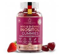 SERENAE VITA Myo Inositol & D-Chiro Gummies 40:1 - 60 Gominolas - Equilibrio Hormonal Femenino con Ácido Fólico, Zinc, Cromo y Vitaminas B6 y D3 - Proporción Científica - Vegano y Bajo en Azúcar