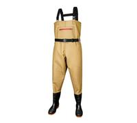 SerendipitousWhisper Vadeadores de Pesca para Hombres PVC Vadeadores de Pesca con Correa Ajustable Peso Ligero Rodillera Multicapa Reforzada Tallas 36-47 para Obras de Construcción,Pesca y Granjas
