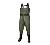 SerendipitousWhisper Vadeadores de Pesca para Hombres PVC Vadeadores de Pesca con Correa Ajustable Peso Ligero Rodillera Multicapa Reforzada Tallas 36-47 para Obras de Construcción,Pesca y Granjas