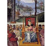 SERENDIPITP Cuadro en Lienzo Decorativo Cuadro El Papa Pío II se encuentra con el Rey I de Escocia Detalle de la vida del Papa Pío II para la Decoración del Hogar del Dormitorio 60x90cm