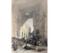 SERENDIPITP Imagen de Lienzo Lienzo Cuadro Pintura Murales Decor Bazar de los mercaderes de seda de David Roberts para Decoraciones del Hogar 60x90cm