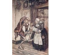 SERENDIPITP Imagen de Lienzo Lienzo Cuadro Pintura Murales Decor el rey no pudo contenerse de Arthur Rackham para Decoraciones del Hogar 60x90cm