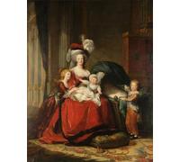 SERENDIPITP Imagen de Lienzo Lienzo Cuadro Pintura Murales Decor María Antonieta de Lorena Habsburgo Reina de Francia por Elisabeth Louise Vigee Lebrun para Decoraciones del Hogar 60x90cm