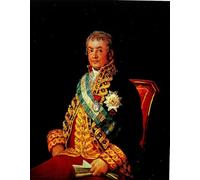 SERENDIPITP Imagen de Lienzo Lienzo Cuadro Pintura Murales Decor Retrato del Ministro de Justicia Marqués Caballero por Francisco De Goya para Decoraciones del Hogar 60x90cm