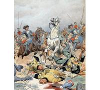 SERENDIPITP Impresión Imagen Modernos Cuadro Pintura al óleo Clásicas La Guerra de Sucesión española de Maurice Leloir para Decoraciones del Hogar 60x90cm