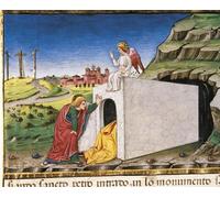 SERENDIPITP Impresión Imagen Modernos Cuadro Pintura al óleo Clásicas los apóstoles Pedro y Juan descubren la tumba del Cristo vacío de Cristoforo De Predis para Decoraciones del Hogar 60x90cm