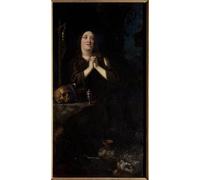 SERENDIPITP Impresión Imagen Modernos Cuadro Pintura al óleo Clásicas Retrato de María Magdalena de Austria como Santa María Magdalena de Justus Sustermans para Decoraciones del Hogar 60x90cm