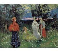 SERENDIPITP Impresión Imagen Modernos Cuadro Pintura al óleo Clásicas Ritos de primavera Constantin Alexeievitch Korovin para Decoraciones del Hogar 60x90cm