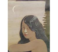 SERENDIPITP Lienzo Poster Cuadro Moderno Impresión Lienzo Impresión Pintura el agua espiritual del azul de Frederick Cayley Robinson para Decoración de Paredes 60x90cm