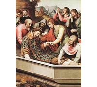 SERENDIPITP Lienzo Poster Cuadro Moderno Impresión Lienzo Impresión Pintura el entierro de san esteban mártir juan de juanes para Decoración de Paredes 60x90cm