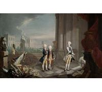SERENDIPITP Lienzo Poster Cuadro Moderno Impresión Lienzo Impresión Pintura los hijos de Federico II de Hesse Kassel Landgrave por Johann Heinrich Wilhelm Tischbein para Decoración de Paredes 60x90cm
