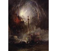 SERENDIPITP Lienzo Poster Cuadro Moderno Impresión Lienzo Impresión Pintura Los últimos días de Pompeya por el famoso pintor para Decoración de Paredes 60x90cm