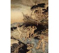 SERENDIPITP Lienzo Poster Cuadro Moderno Impresión Lienzo Impresión Pintura Oh, qué buen momento fue ese para estar vivo por Arthur Rackham para Decoración de Paredes 60x90cm