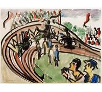 SERENDIPITP Lienzo Poster Cuadro Moderno Impresión Lienzo Impresión Pintura Pareja de bailarines rusos de Ernst Ludwig Kirchner para Decoración de Paredes 60x90cm