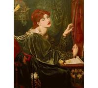 SERENDIPITP Lienzo Poster Cuadro Moderno Impresión Lienzo Impresión Pintura Verónica Veronese de Dante Gabriel Charles Rossetti para Decoración de Paredes 60x90cm