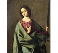 SERENDIPITP Pintura Abstracta Pintura al óleo Clásicas Santa Eufemia de Francisco De Zurbarán para Decoraciones del Hogar 60x90cm