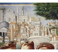 SERENDIPITP Pintura al óleo Clásicas Cuadro en Lienzo Decorativo Cuadro Arquitectura de la ciudad por Benozzo Di Lese Di Sandro Gozzoli para la Decoración del Hogar del Dormitorio 60x90cm