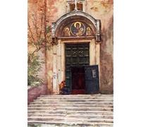 SERENDIPITP Pintura al óleo Clásicas Cuadro en Lienzo Decorativo Cuadro Entrada al Ara Coeli desde el Foro de Alberto pisa para la Decoración del Hogar del Dormitorio 60x90cm
