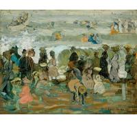 SERENDIPITP Pintura al óleo Clásicas Cuadro en Lienzo Decorativo Cuadro la tormenta de Maurice Brasil Prendergast para la Decoración del Hogar del Dormitorio 60x90cm