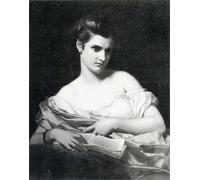 SERENDIPITP Pintura al óleo Clásicas Cuadro en Lienzo Decorativo Cuadro Pensées sur une livre de Hugues Merle para la Decoración del Hogar del Dormitorio 60x90cm