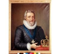 SERENDIPITP Pintura al óleo Clásicas Cuadro en Lienzo Decorativo Cuadro Retrato de Enrique IV Rey de Francia por Philippe De Champaigne para la Decoración del Hogar del Dormitorio 60x90cm