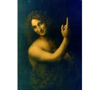SERENDIPITP Pintura al óleo Clásicas Cuadro en Lienzo Decorativo Cuadro San Juan Bautista de Leonardo Da Vinci para la Decoración del Hogar del Dormitorio 60x90cm