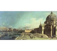 SERENDIPITP Pintura Murales la entrada al Gran Canal de Venecia con la Iglesia de Santa Maria Della Salute por Antonio Canal para la Decoración del Hogar del Dormitorio 60x90cm