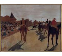 SERENDIPITP Pintura Murales Lienzo Decorativo Para Pared el desfile también dice carreras de caballos frente a las gradas de Edgar Degas para la Decoración del Hogar del Dormitorio 60x90cm