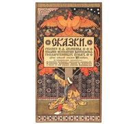 SERENDIPITP Vintage Lienzo Pintura Pintura Murales Lienzo Decorativo Para Pared Afiche publicitario del libro Cuentos de Ivan Yakovlevich Bilibin para la Decoración del Hogar del Dormitorio 60x90cm