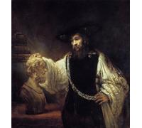 SERENDIPITP Vintage Lienzo Pintura Pintura Murales Lienzo Decorativo Para Pared Aristóteles ante el busto de Homero de Rembrandt Van Rijn para la Decoración del Hogar del Dormitorio 60x90cm