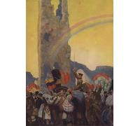 SERENDIPITP Vintage Lienzo Pintura Pintura Murales Lienzo Decorativo Para Pared Después de la tormenta de la guerra el rey Alberto de Edward Adrian para la Decoración del Hogar del Dormitorio 60x90cm