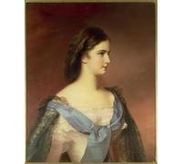 SERENDIPITP Vintage Lienzo Pintura Pintura Murales Lienzo Decorativo Para Pared Emperatriz Isabel de Baviera dede Schrotzberg para la Decoración del Hogar del Dormitorio 60x90cm