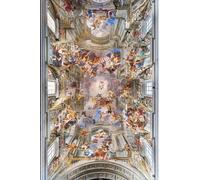 SERENDIPITP Vintage Lienzo Pintura Pintura Murales Lienzo Decorativo Para Pared Gloria de San Ignacio de Andrea Pozzo para la Decoración del Hogar del Dormitorio 60x90cm