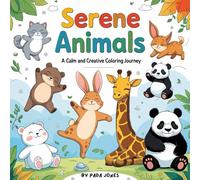 Serene Animals: A Calm and Creative Coloring Journey: A Relaxing Coloring Adventure for All Ages with Peaceful Animal Poses