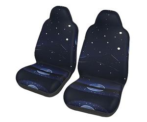 Serene Blue Night View Dua Sarung JOK Mobil,*, Sarung JOK Mobil Depan, Cocok para Sebagian Besar Mobil, SUV, Truk, Van, Dll.