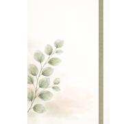Serene Botanical Journal: Elegant Watercolor Leaf Notebook for Mindful Writing & Everyday Notes