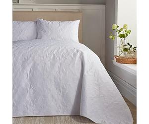 Serene - Butterfly Garden - Colcha Acolchada - 200 cm x 230 cm en Color Blanco