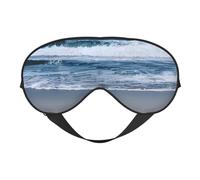 Serene Coastal - Máscara de ojos para máxima comodidad para dormir, ajustable, transpirable y elegante, perfecta para sensibilidad a la luz, insomnio