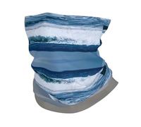 Serene Coastal Print - Diadema para exteriores, tubo deportivo, bandana para el cuello, bufanda, cubierta facial para ciclismo, correr
