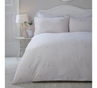 Serene - Corazón Decorativo - Juego de Funda nórdica de fácil Cuidado - Tamaño Cama Doble en Rubor
