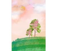 Serene Landscape Notebook, Soft Watercolor Art Journal: Peaceful Nature, Inspired Writing Book, Calm & Minimal Design Gift Idea