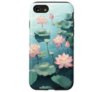 Serene Lily Pad Lily Flower Zen Carcasa para iPhone SE (2020) / 7 / 8