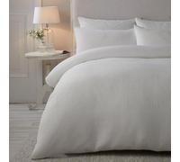 Serene - Lindly - Juego de Funda nórdica con Textura - Cama King en Color Blanco