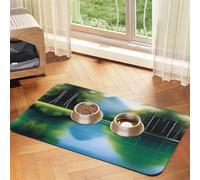 Serene Waters - Alfombrilla de piel absorbente antideslizante para mascotas, 40 x 60 cm, de secado rápido, impermeable, lavable