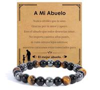 SereneGLow Regalo Abuelo Regalo Dia Del Padre Para Abuelo Pulsera Para Abuelos Regalos Abuelos CumpleañOs Piedras Chakras Navidad Reyes Joyas Regalos Originales Para Hombre