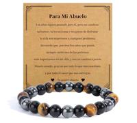 SereneGLow Regalo Abuelo Regalo Dia Del Padre Para Abuelo Pulseras Dia Del Padre Regalos Abuelos CumpleañOs Piedras Chakras Para Abuelos Navidad Reyes Joyas Pulsera Regalos Originales Para Hombre